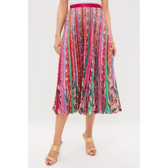 SALONI Dresses & Skirts - SALONI Mosaic Stripe Placement Kim Maxi Skirt NWT Size 2 Retail $395 Tuckernuck